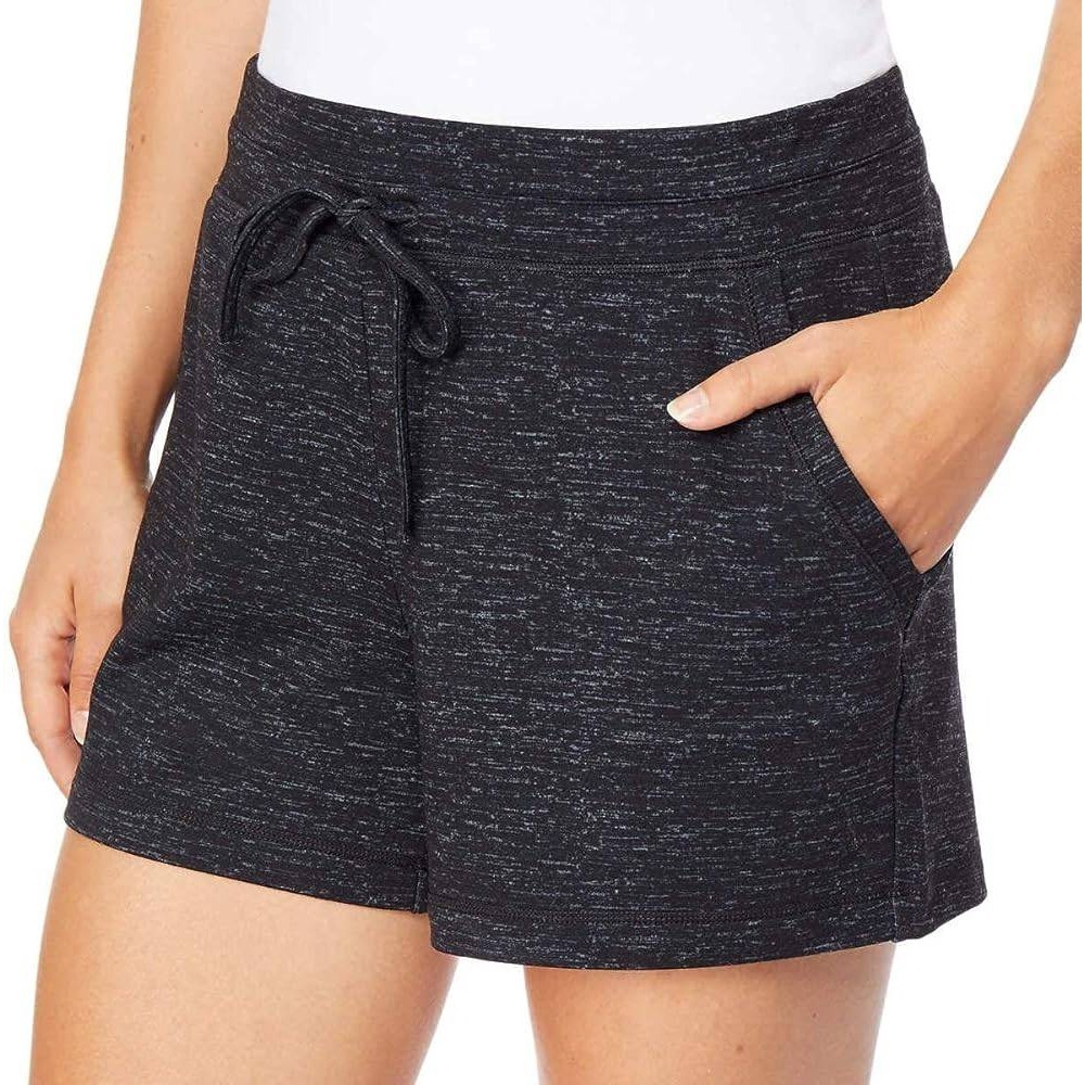 32 Degrees Cool Charcoal Heather Fleece Shorts Womens XL Drawstring Pockets